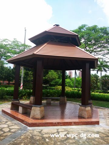 惠陽(yáng)體育文化公園木塑亭子