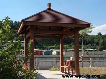 鳳崗鳳凰圍驛站木塑涼亭